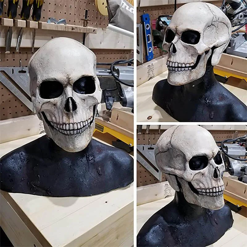 Vol Hoofd Schedelmasker/helm met Beweegbare Kaak - Image 5
