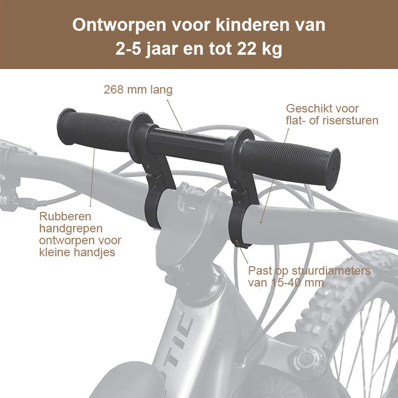 Voorgemonteerd kinderfietszitje en leuning - Image 5