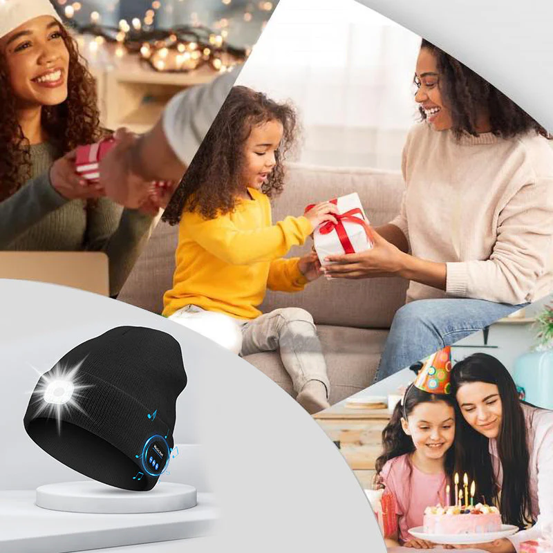 Warme winter Bluetooth muts met LED muziek - Image 5