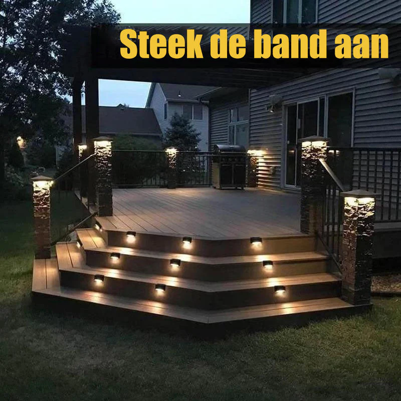 Solar-buitentrapverlichting™ 4-pack | 50% KORTING - Image 3