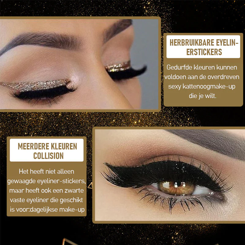 Waterdichte en herbruikbare eyeliner en wimpersticker - Image 6