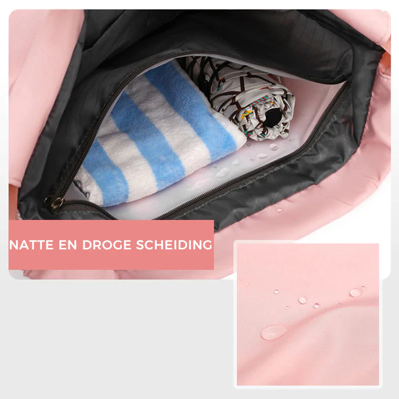 Waterdichte fitness-natte en droge scheidingszak met trekkoord - Image 2