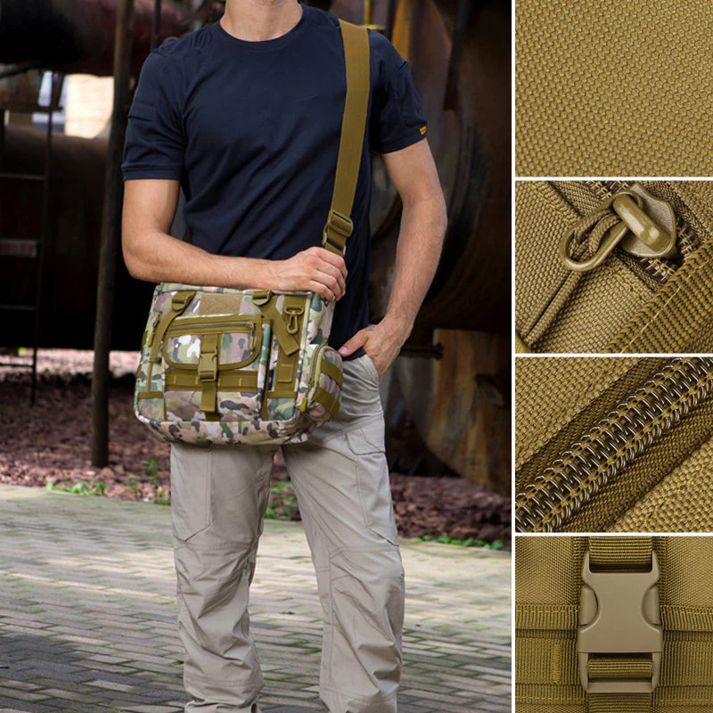 Waterdichte tactische militaire crossbodytas met meerdere zakken - Image 12