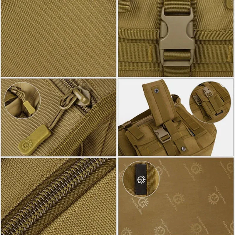 Waterdichte tactische militaire crossbodytas met meerdere zakken - Image 8