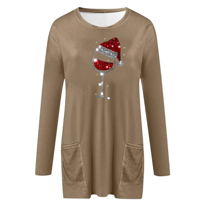 Wijn & kerstmuts Sweatshirt voor vrouwen | 50% KORTING - Image 11