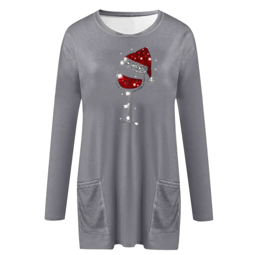 Wijn & kerstmuts Sweatshirt voor vrouwen | 50% KORTING - Image 12