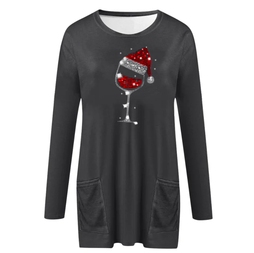 Wijn & kerstmuts Sweatshirt voor vrouwen | 50% KORTING - Image 3