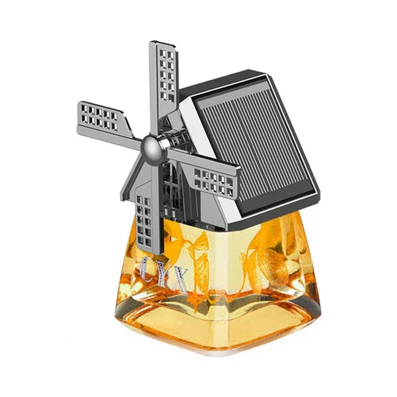 Windmill Solar Energy Rotating Aromatherapy Car Air Freshener - Image 12