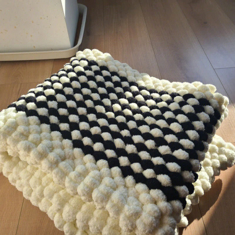 Winter DIY gevlochten parelmoer grove wol (6 stuks) - Image 10