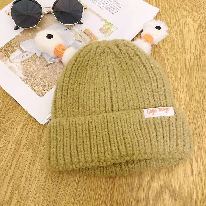 Winter ouder-kind schattige gloeiende kleine monster gebreide muts - Image 23