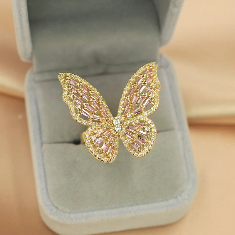 Women's Ziron Butterfly Ring - Image 7