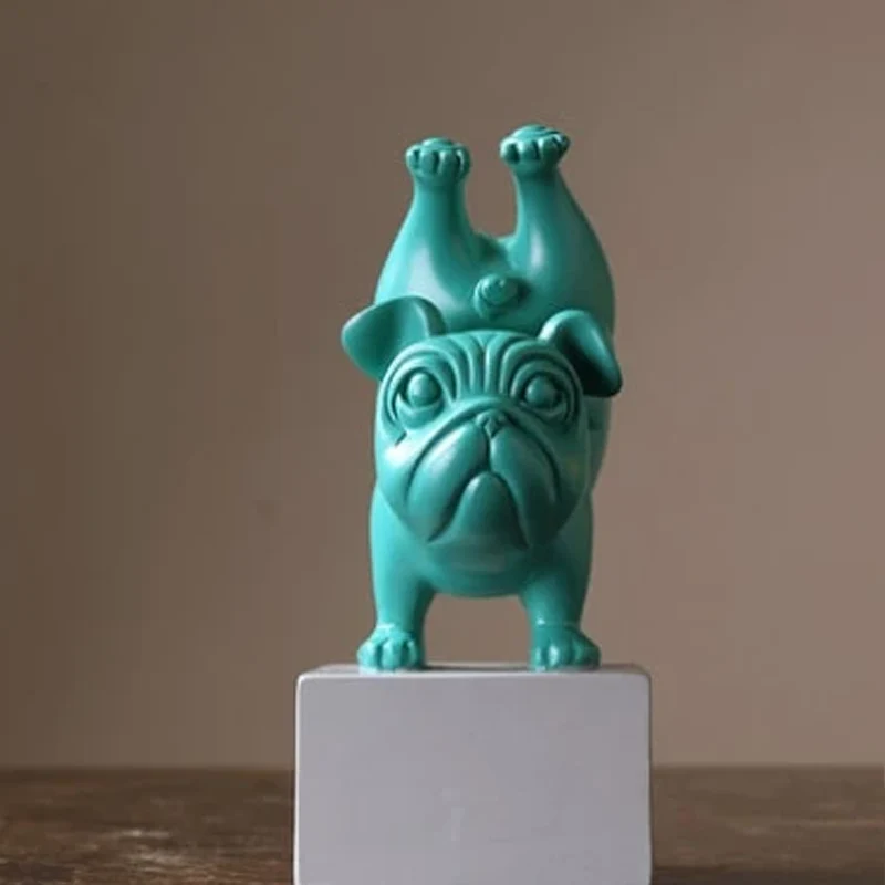 Yoga Bulldog standbeeld ornament - Image 8