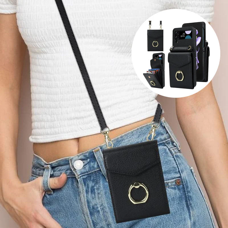 Z Flip5 Opvouwbare Messenger-telefoonhoes voor Samsung Flip4 - Image 10