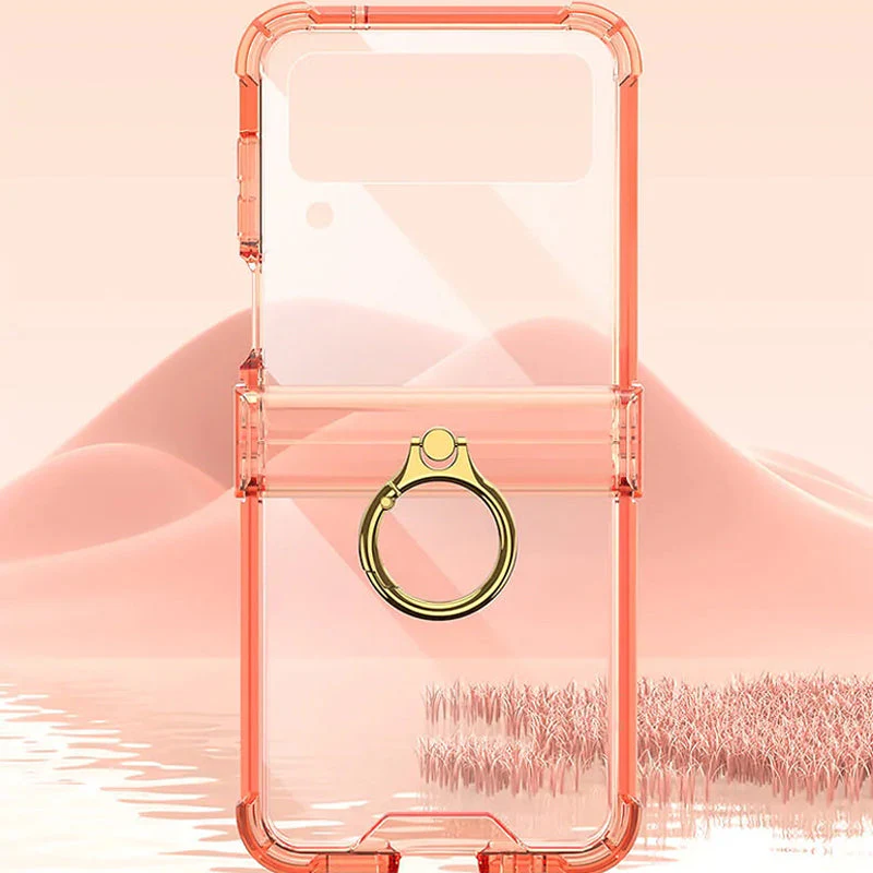 Zachte doorzichtige hoes met ring voor Samsung Galaxy Z Flip4 - Image 9