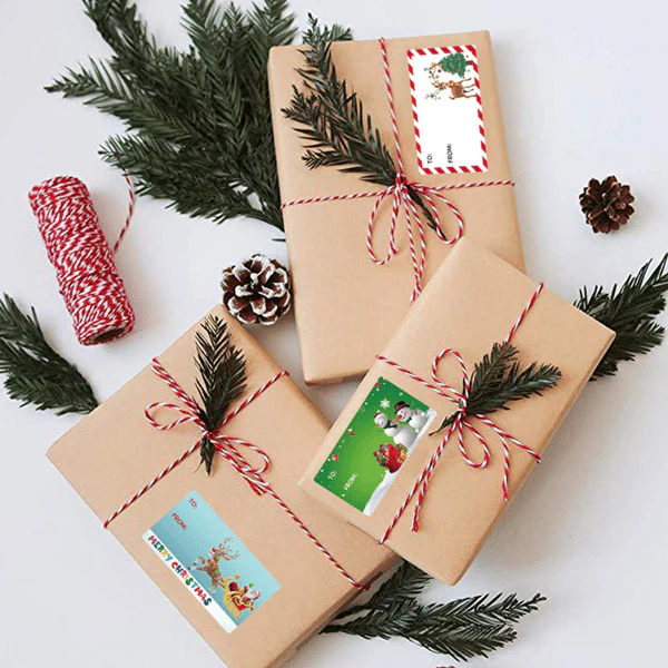 Zelfklevende kerstcadeau labels set van 500 stuks | 50% KORTING - Image 8