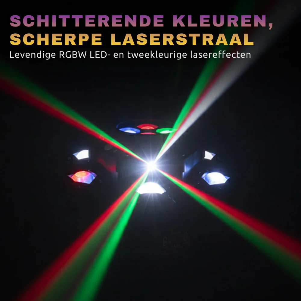 LumiStorm Pro – 6-Arm LED Showlight | 50% KORTING - Image 4