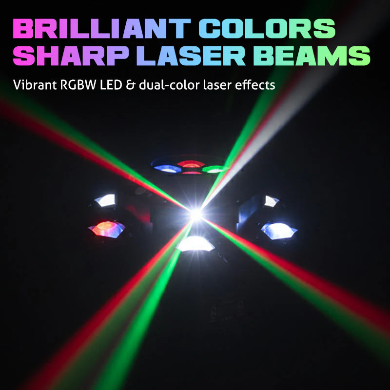 LumiStorm Pro – 6-Arm LED Showlight | 50% KORTING - Image 6