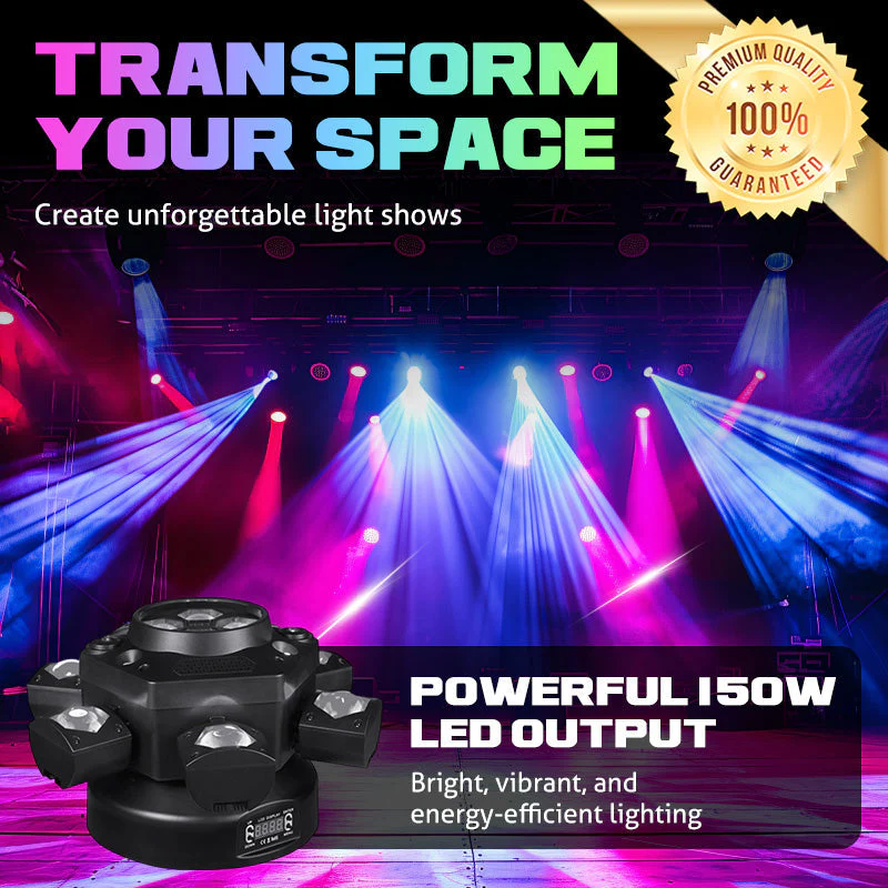 LumiStorm Pro – 6-Arm LED Showlight | 50% KORTING - Image 8