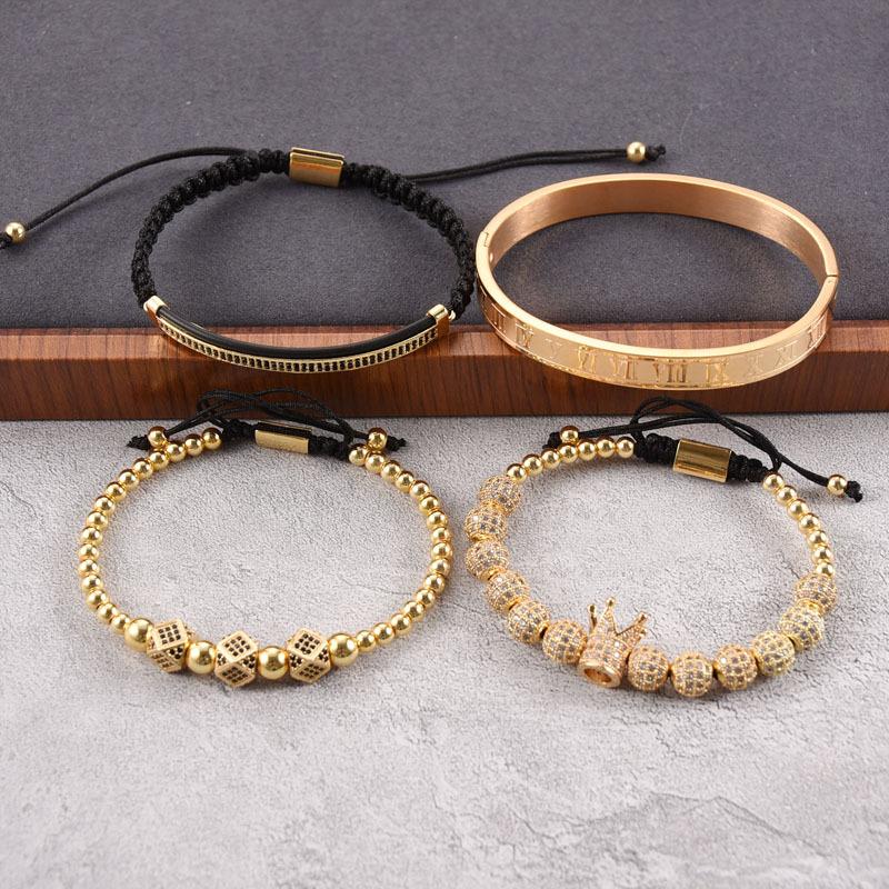 Zirkoon kroon combinatie vierdelige armbanden - Image 3