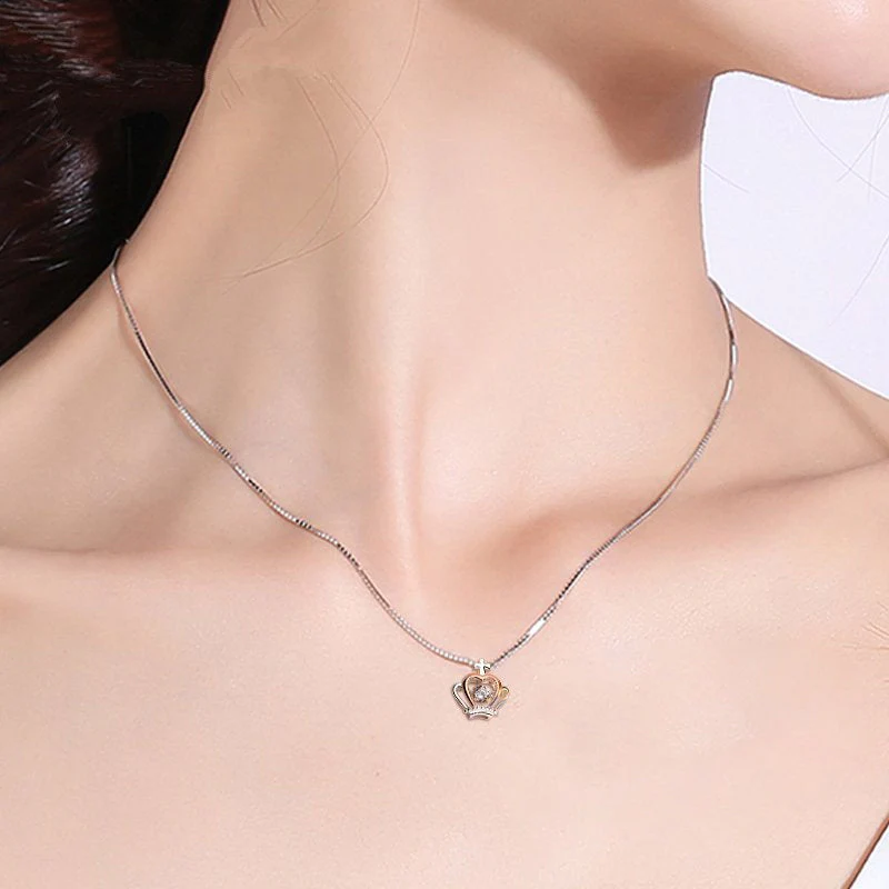 Zirkoon kroon ketting - Image 3