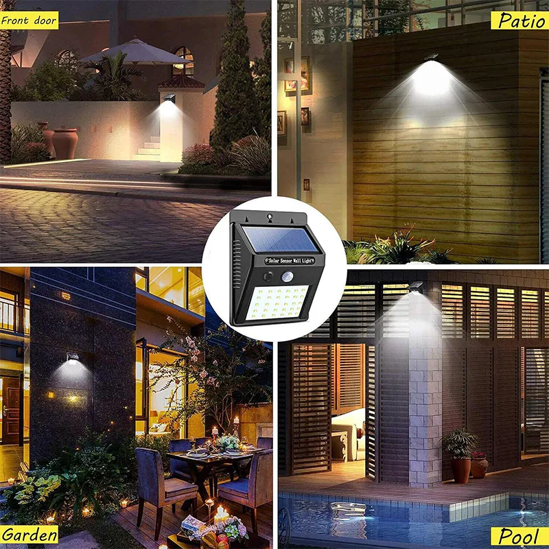Zonne-energie LED Bewegingssensor Lamp — Heldere Beveiligingsvrijheid - Image 3