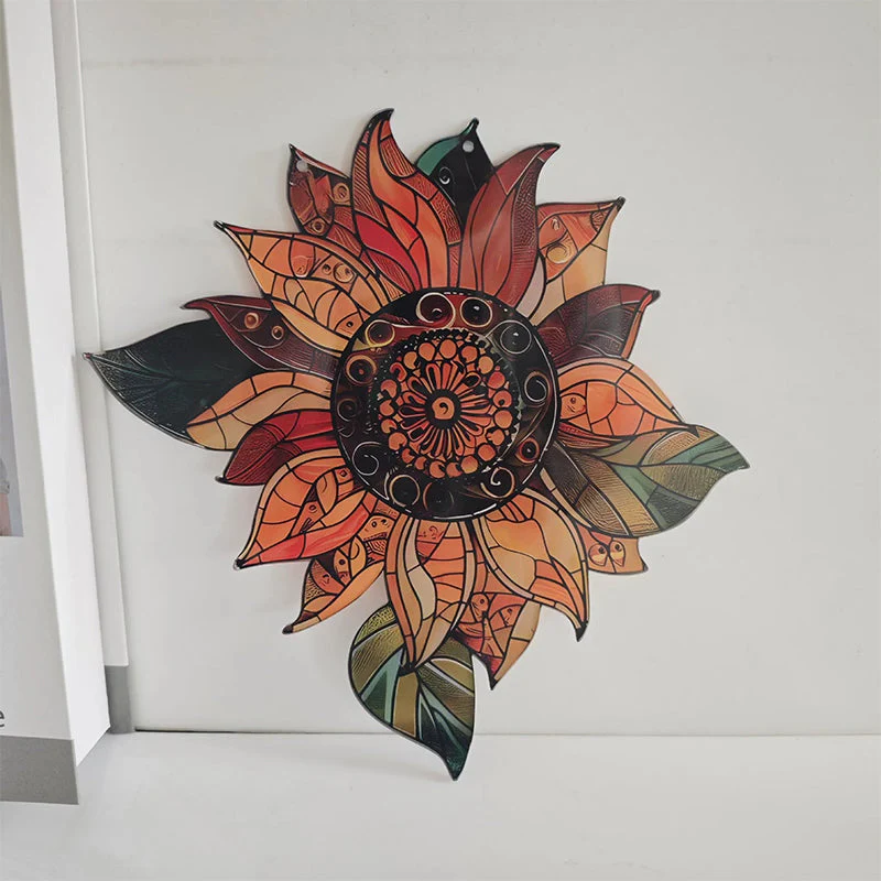 Zonnebloem acryl raam hangend - Image 2